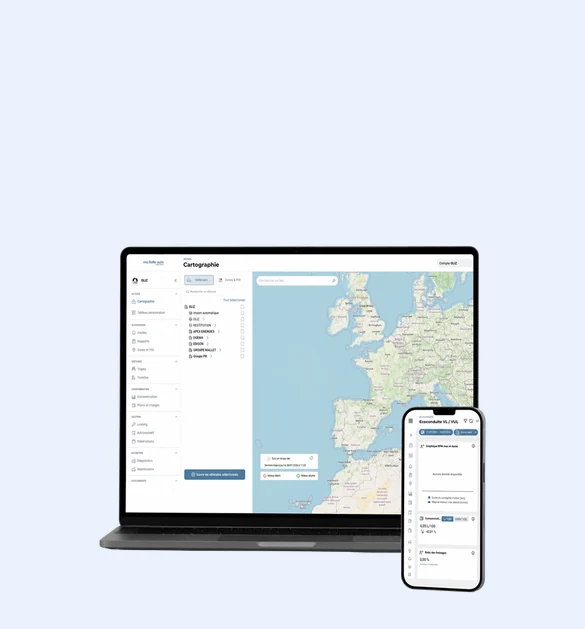Un gestionnaire de flotte au téléphone